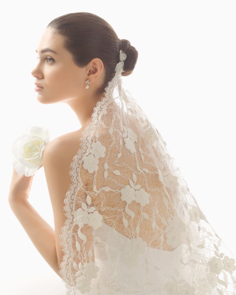 Velo de novia Rosa Clará
