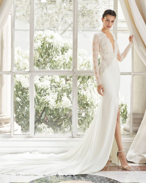 vestidos de novia rectos - encuentra tu silueta perfecta | rosa clará