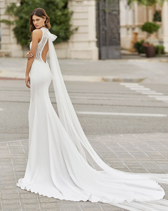 A fluidez do tecido de crepe, <em>georgette</em> e pele de anjo