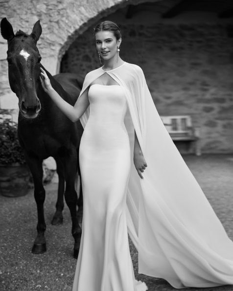 Trägerlose Blaue Brautkleider